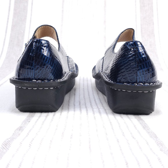 Alegria Paloma Mary Jane Flats Womens EU 38 US 7.5-8 Blue Leather Comfort Ergo - Picture 5 of 12